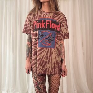 Pink Floyd Band Tee Tie Dye Graphic Shirt Vintage Oversized Rock Tee Size M